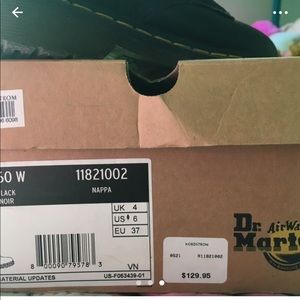 Black leather Dr Martens